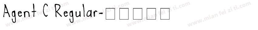 Agent C Regular字体转换